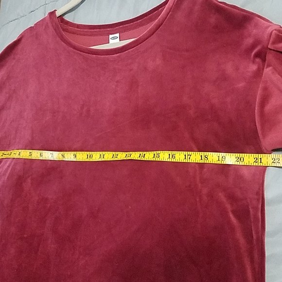 Old navy velour blouse size large - Picture 6 of 7